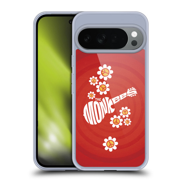 The Monkees Graphics Pattern In Red Soft Gel Case for Google Pixel 10