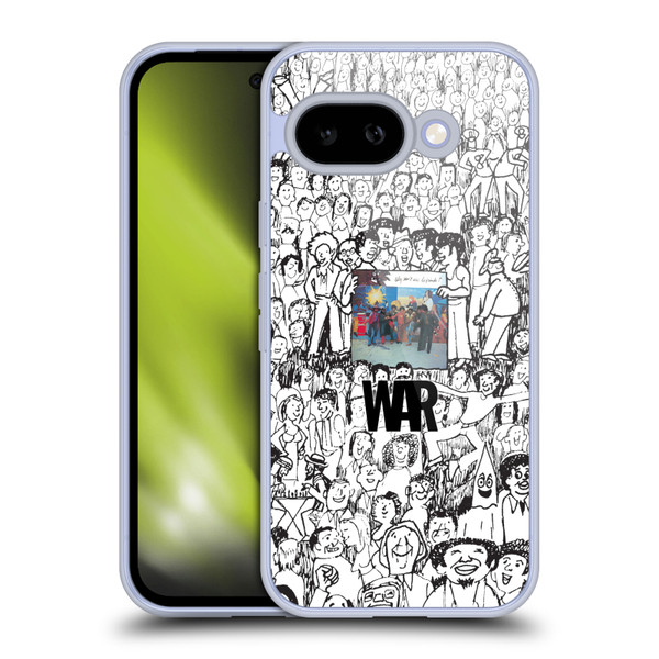 War Graphics Friends Doodle Art Soft Gel Case for Google Pixel 9A