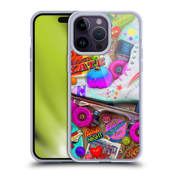 Aimee Stewart Colourful Sweets Skate Night Soft Gel Case for Apple iPhone 14 Pro Max
