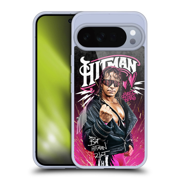 WWE Bret Hart Hitman Graphics Soft Gel Case for Google Pixel 10 Pro XL