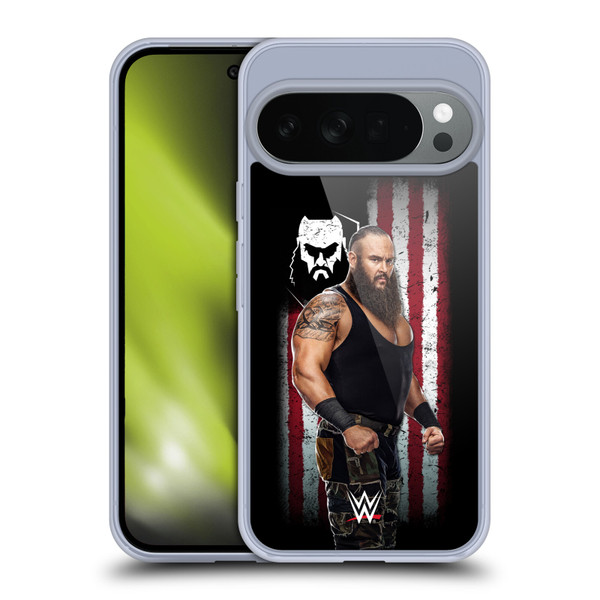 WWE American Flag Superstars Braun Strowman Soft Gel Case for Google Pixel 10
