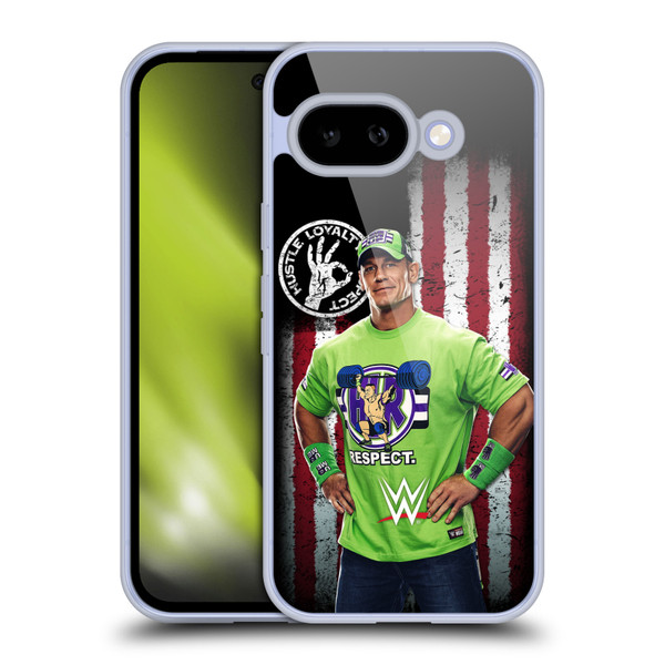 WWE American Flag Superstars John Cena Soft Gel Case for Google Pixel 9A