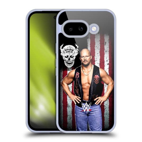 WWE American Flag Superstars Stone Cold Steve Austin Soft Gel Case for Google Pixel 9A