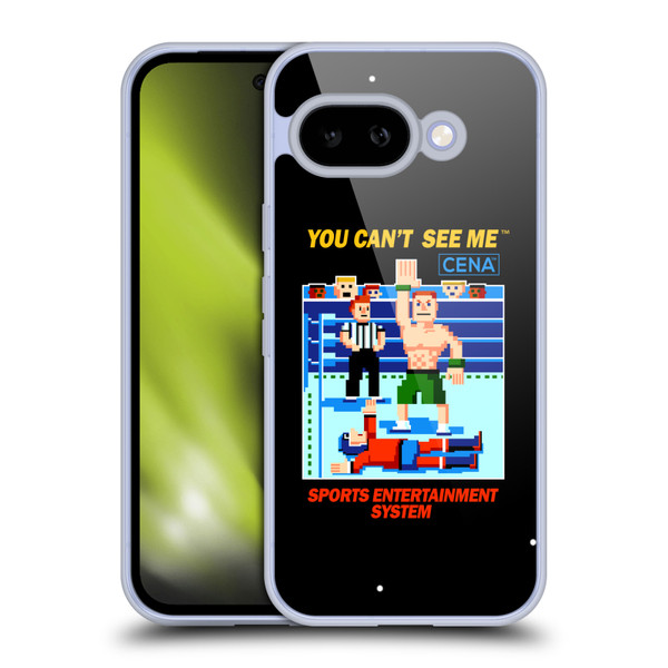 WWE 2017/18 Superstars John Cena 8-Bit Retro Soft Gel Case for Google Pixel 9A