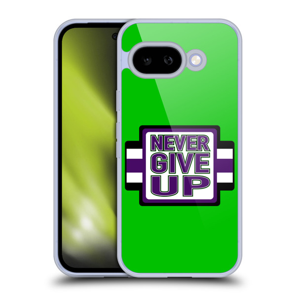 WWE Superstars 8 John Cena Never Give Up Soft Gel Case for Google Pixel 9A