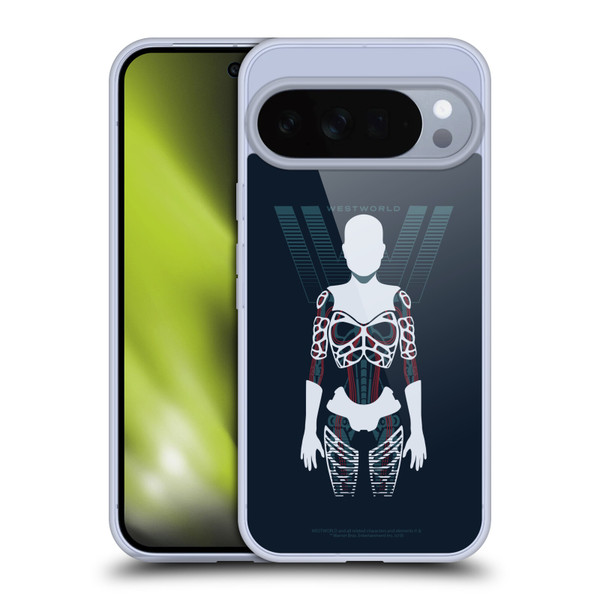 Westworld Graphics Human Host Soft Gel Case for Google Pixel 10 Pro XL