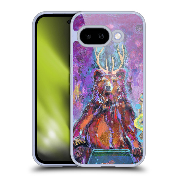 Wyanne Animals Bear with Antlers Soft Gel Case for Google Pixel 9A