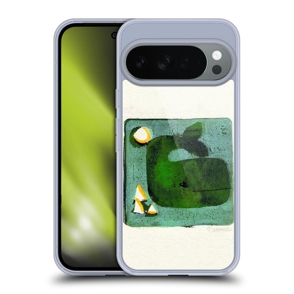 Wyanne Animals 2 Green Whale Monoprint Soft Gel Case for Google Pixel 10