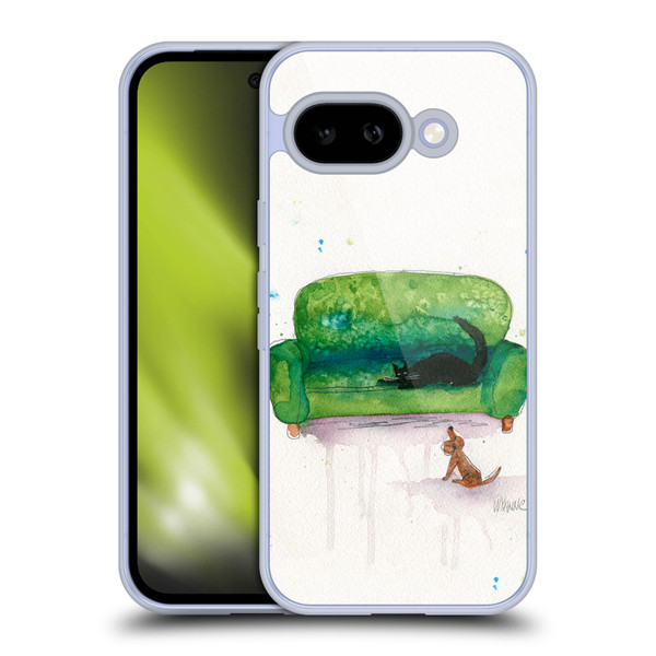 Wyanne Animals 2 Couch Cat and Dog Soft Gel Case for Google Pixel 9A