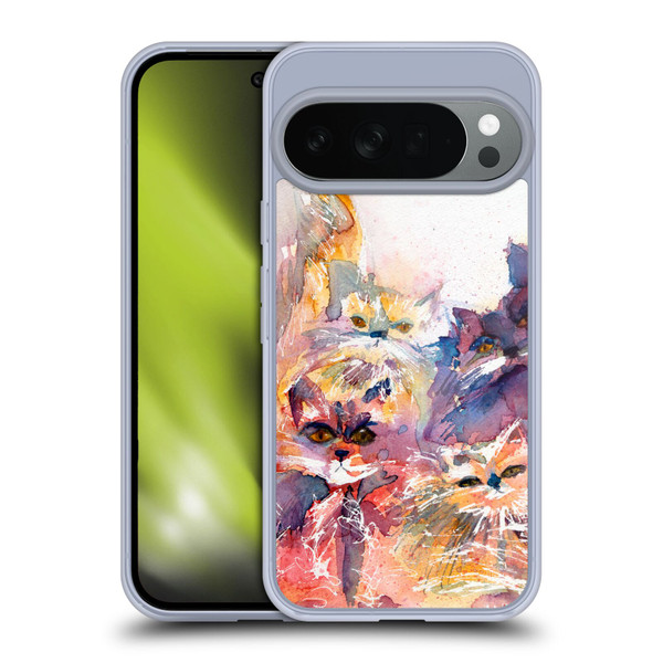 Wyanne Cat Four Kitties Soft Gel Case for Google Pixel 10