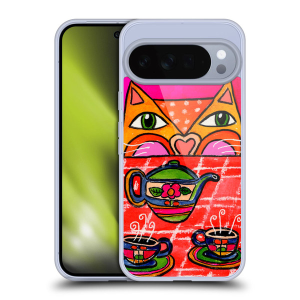 Wyanne Cat Uninvited Guest For Tea Soft Gel Case for Google Pixel 10 Pro XL