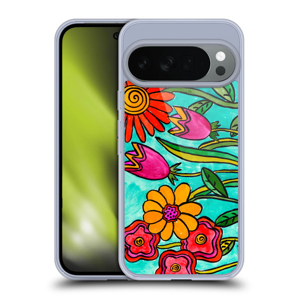 Wyanne Nature Funky Flowers Soft Gel Case for Google Pixel 10