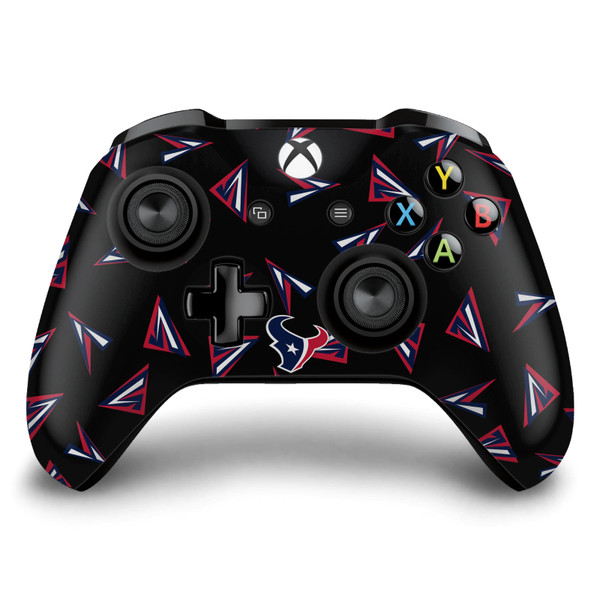 NFL Houston Texans Geometric Pattern Vinyl Sticker Skin Decal Cover for Microsoft Xbox One S / X Controller