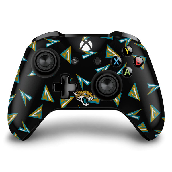 NFL Jacksonville Jaguars Geometric Pattern Vinyl Sticker Skin Decal Cover for Microsoft Xbox One S / X Controller