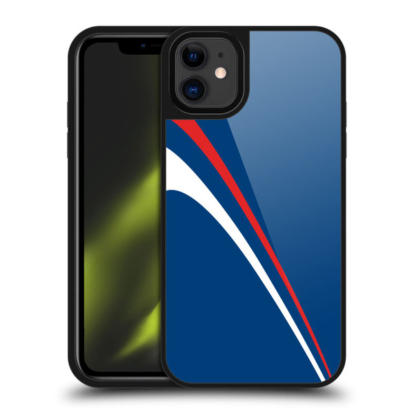Ameritech Graphics Red And White Lines Gel Armour Case For Apple iPhone 11