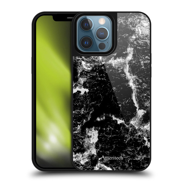 Ameritech Graphics Black Marble Gel Armour Case For Apple iPhone 13 Pro Max