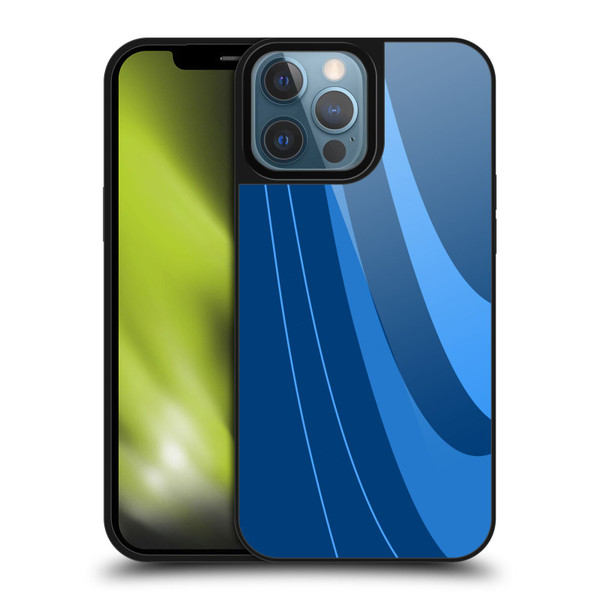 Ameritech Graphics Blue Mono Swirl Gel Armour Case For Apple iPhone 13 Pro Max