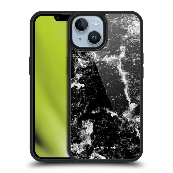 Ameritech Graphics Black Marble Gel Armour Case For Apple iPhone 14