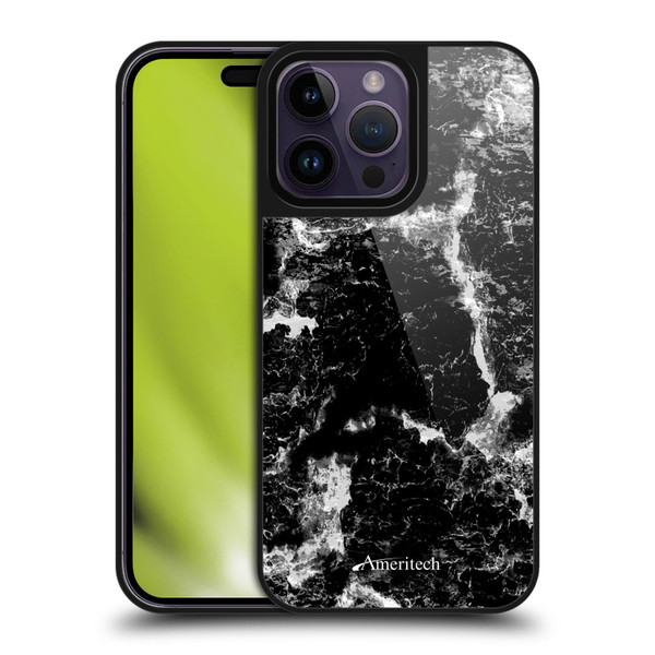 Ameritech Graphics Black Marble Gel Armour Case For Apple iPhone 14 Pro Max