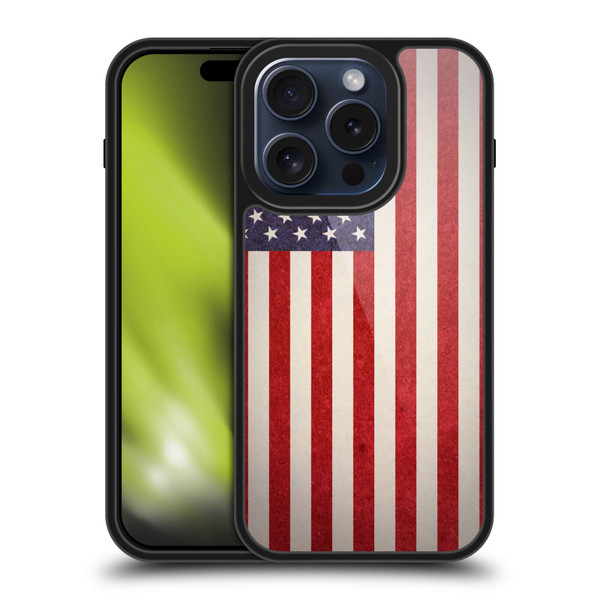 Ameritech Graphics American Flag Gel Armour Case For Apple iPhone 15 Pro