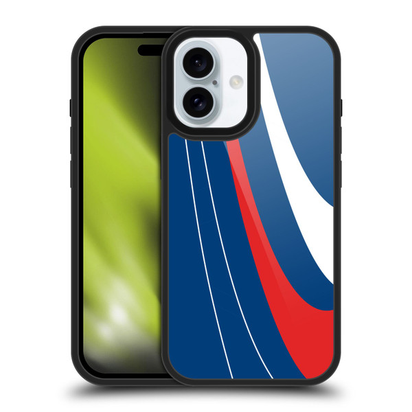 Ameritech Graphics Red And White Swirl Gel Armour Case For Apple iPhone 16