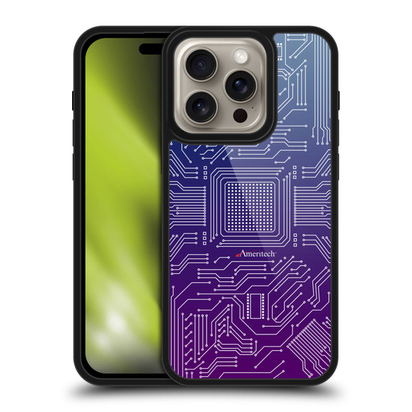 Ameritech Graphics Circuit Board Gel Armour Case For Apple iPhone 16 Pro
