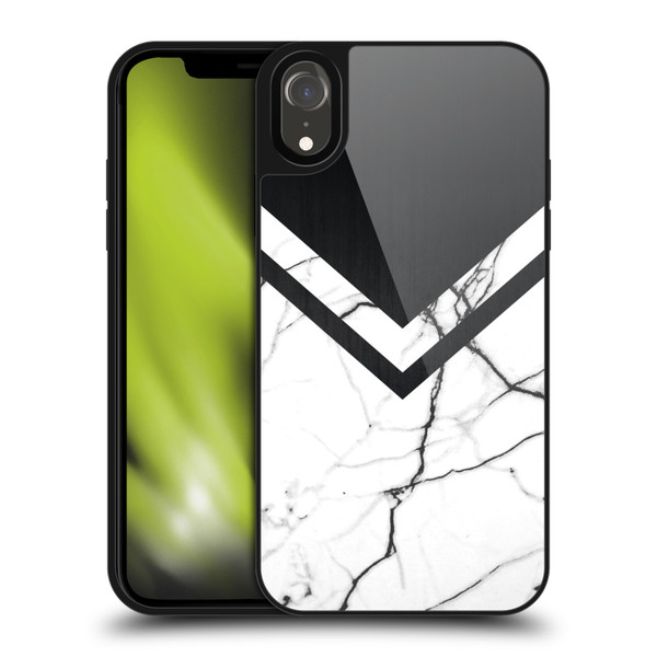 Alyn Spiller Marble Half Cut Gel Armour Case For Apple iPhone XR