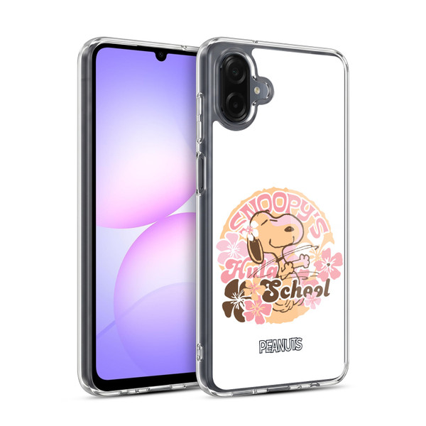 Peanuts Beach Snoopy Hula School Soft Gel Case for Samsung Galaxy A07 4G