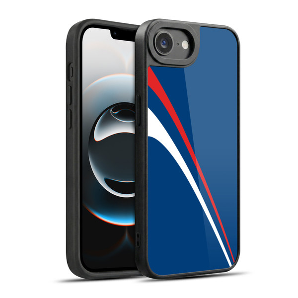 Ameritech Graphics Red And White Lines Gel Armour Case For Apple iPhone 16e / Apple iPhone 17e