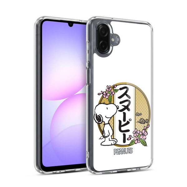 Peanuts Oriental Snoopy Cherry Blossoms 3 Soft Gel Case for Samsung Galaxy A07 4G