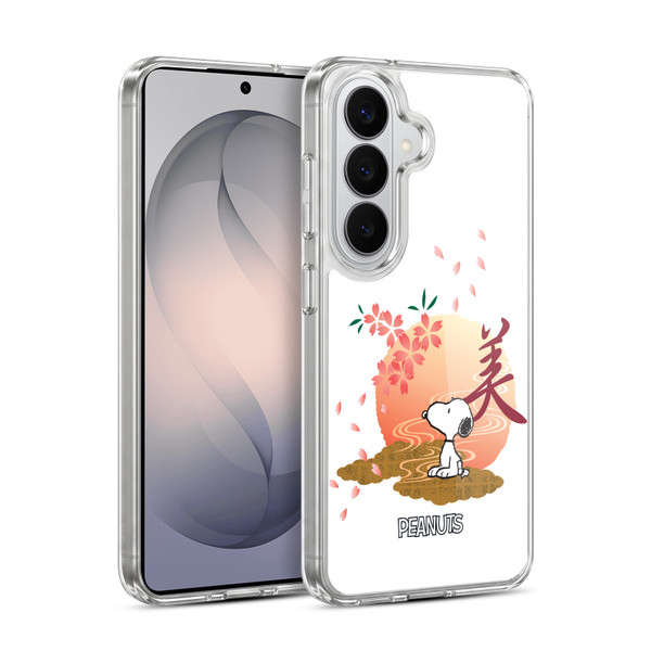 Peanuts Oriental Snoopy Sakura Soft Gel Case for Samsung Galaxy S26 Plus