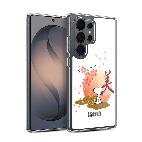 Peanuts Oriental Snoopy Sakura Soft Gel Case for Samsung Galaxy S26 Ultra