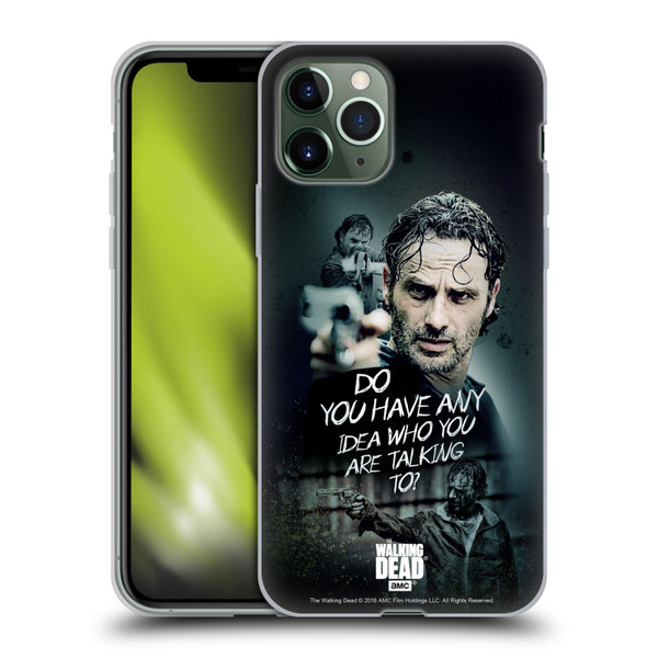 AMC The Walking Dead Rick Grimes Legacy Question Soft Gel Case for Apple iPhone 11 Pro