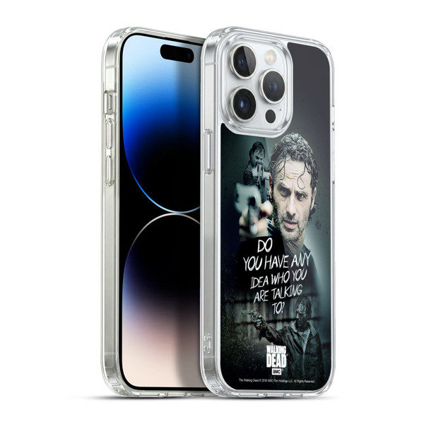 AMC The Walking Dead Rick Grimes Legacy Question Soft Gel Case for Apple iPhone 13 Pro Max & MagSafe