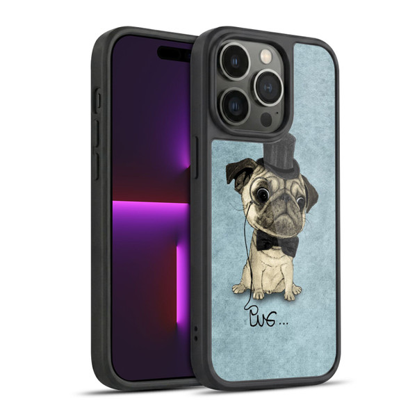 Barruf Dogs Gentle Pug Gel Armour Case For Apple iPhone 14 Pro