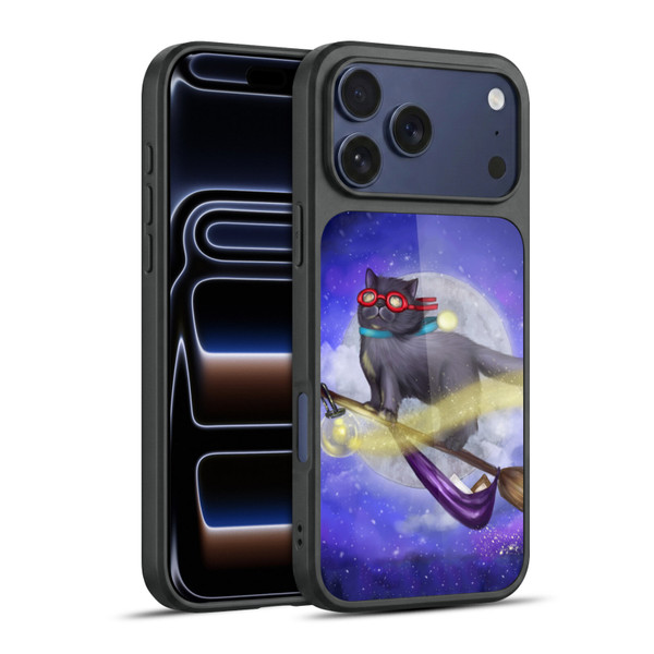 Ash Evans Black Cats Night Fly Gel Armour Case For Apple iPhone 17 Pro Max