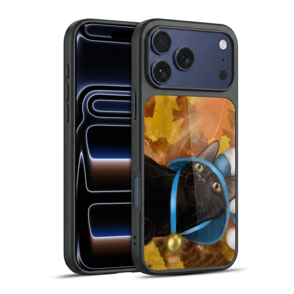 Ash Evans Black Cats Leaves Gel Armour Case For Apple iPhone 17 Pro Max