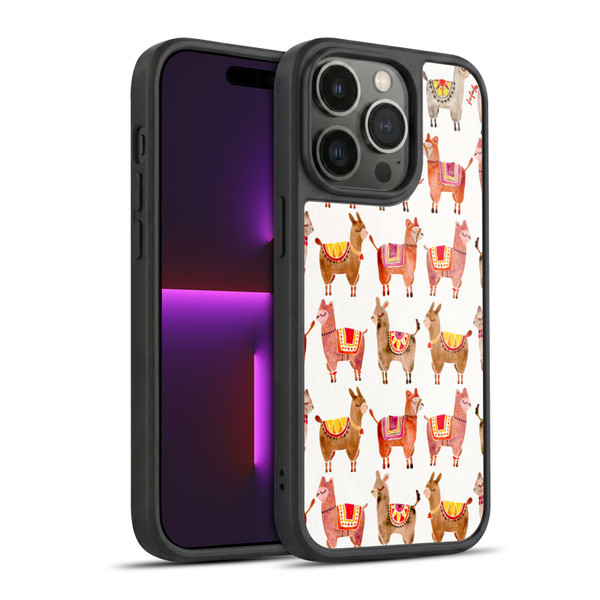 Cat Coquillette Animals Alpacas Gel Armour Case For Apple iPhone 14 Pro