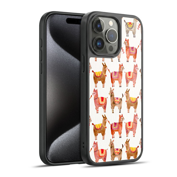 Cat Coquillette Animals Alpacas Gel Armour Case For Apple iPhone 15 Pro Max