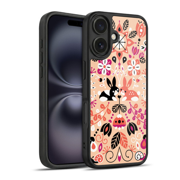 Cat Coquillette Animals Bunny Lovers Gel Armour Case For Apple iPhone 16