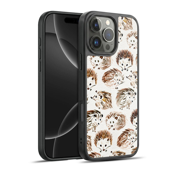 Cat Coquillette Animals Hedgehogs Gel Armour Case For Apple iPhone 16 Pro Max