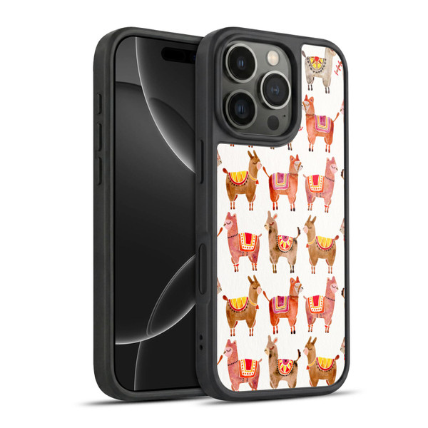 Cat Coquillette Animals Alpacas Gel Armour Case For Apple iPhone 16 Pro