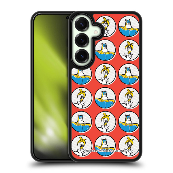 Beano Bananaman Patterns Red Circles Gel Armour Case For Samsung Galaxy S25