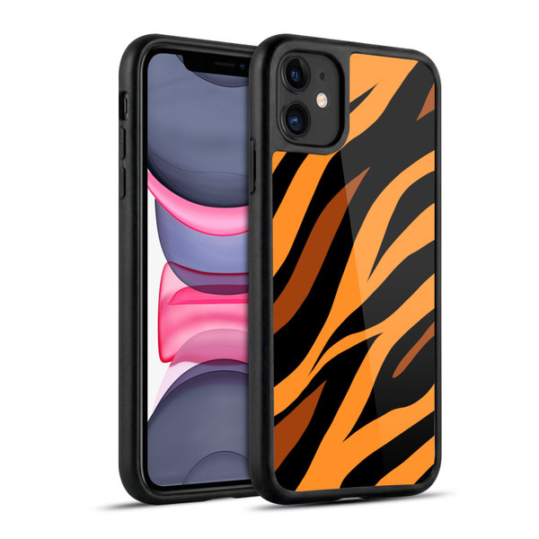 Grace Illustration Animal Prints Tiger Gel Armour Case For Apple iPhone 11