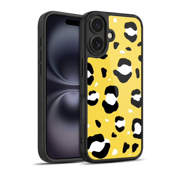 Grace Illustration Animal Prints Yellow Leopard Gel Armour Case For Apple iPhone 16