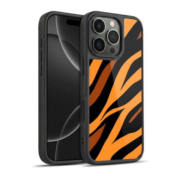Grace Illustration Animal Prints Tiger Gel Armour Case For Apple iPhone 16 Pro