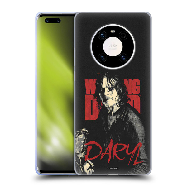 AMC The Walking Dead Season 10 Character Portraits Daryl Soft Gel Case for Huawei Mate 40 Pro 5G
