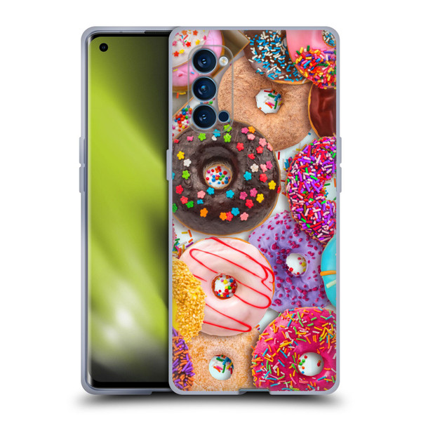 Aimee Stewart Colourful Sweets Donut Noms Soft Gel Case for OPPO Reno 4 Pro 5G