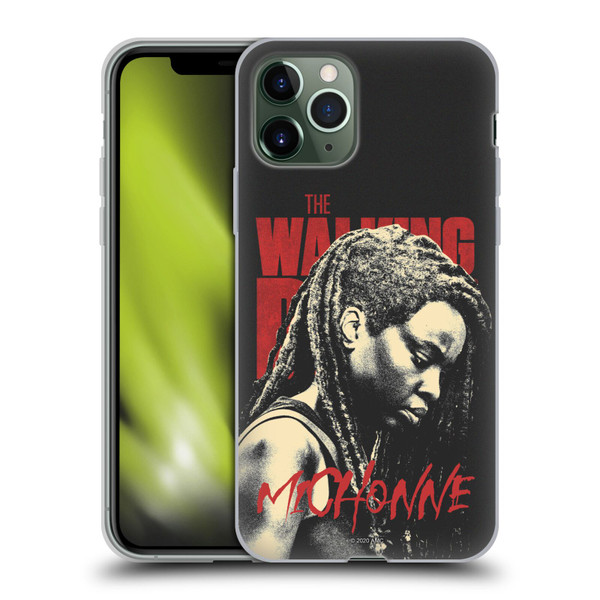 AMC The Walking Dead Season 10 Character Portraits Michonne Soft Gel Case for Apple iPhone 11 Pro