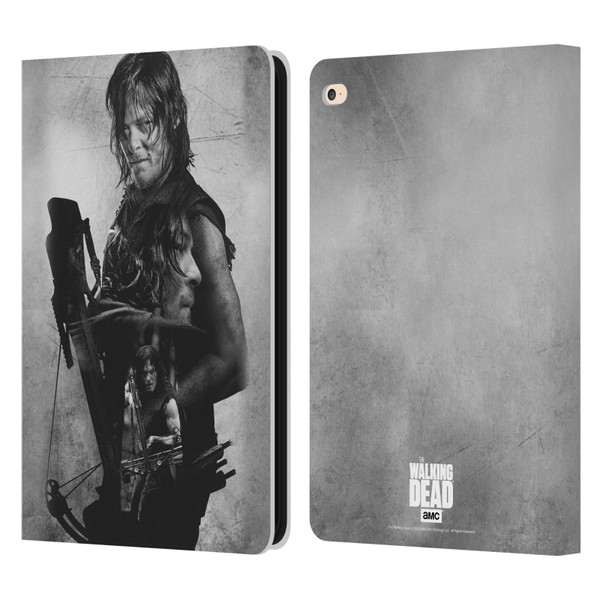 AMC The Walking Dead Double Exposure Daryl Leather Book Wallet Case Cover For Apple iPad Air 2 (2014)